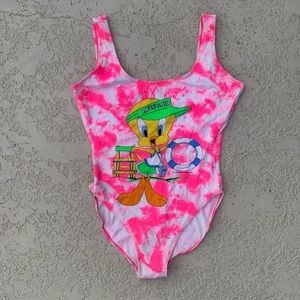 Vintage tweety bird swimsuit.